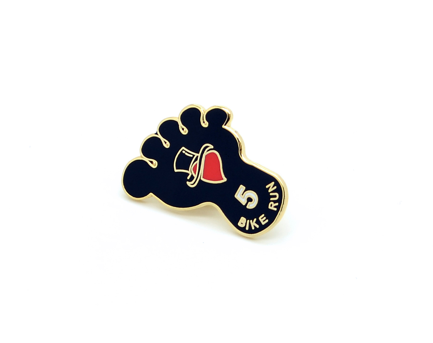 Bike Run Lapel Pin