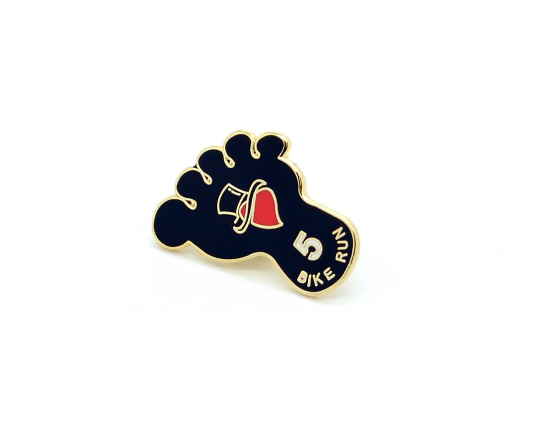 Bike Run Lapel Pin